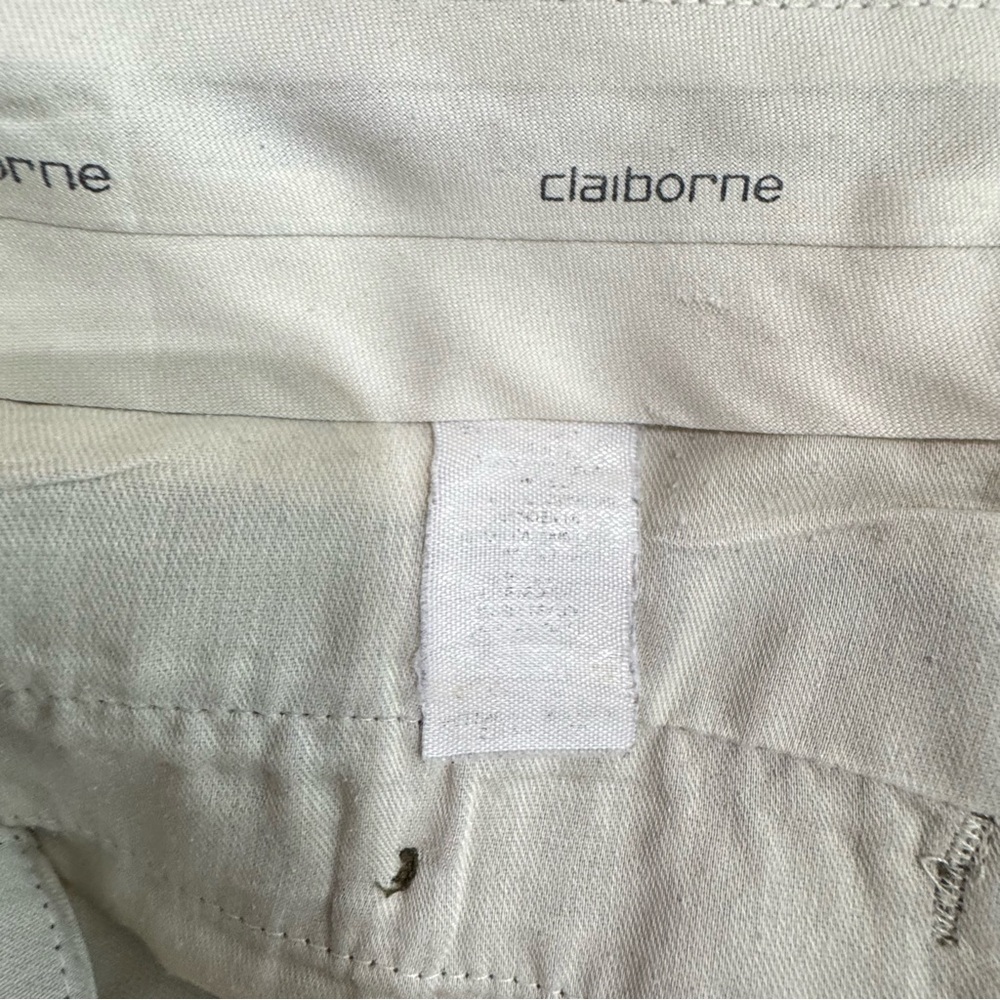 Claiborne Men’s Brown Classic Pleated Front Straight-Leg Pants 34x32 - Picture 5 of 5